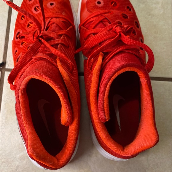 Nike Zoom Hyperquickness 2015 TB Basketball Shoes 749883-606 Unvrsty Red/Bright - Picture 8 of 9